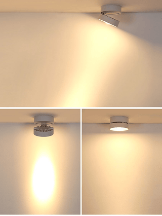Lustra Downlight LED Rond Rotatif Ajustable