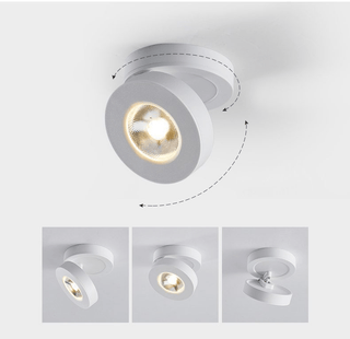 Lustra Downlight LED Rond Rotatif Ajustable