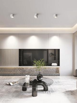 Lustra Downlight LED Rond Rotatif Ajustable