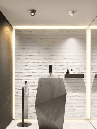 Lustra Downlight LED Rond Rotatif Ajustable