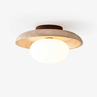 Cataliel Lampe Plafonnier Minimaliste en Travertin