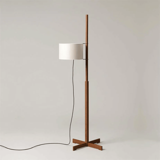 Jex Lampadaire en Bois Et Tissu
