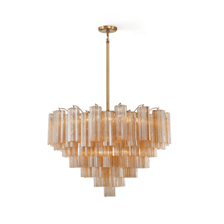Aurora Lustre Virella Tube en Verre de Murano Luxe