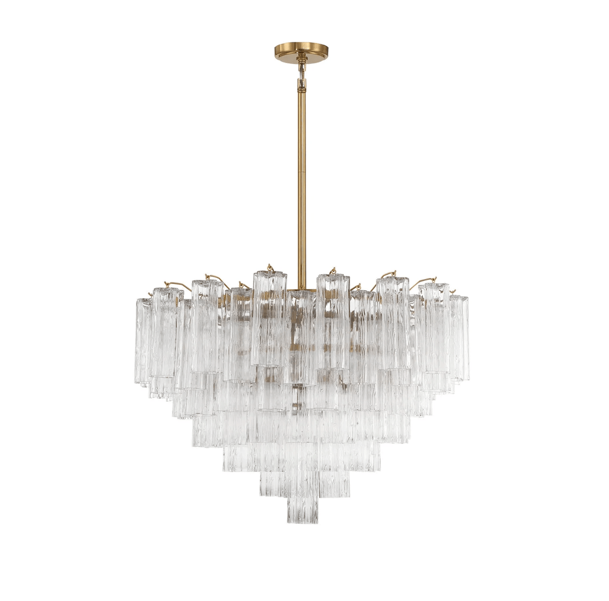 Kellesa Lustre Virella Tube en Verre de Murano Luxe