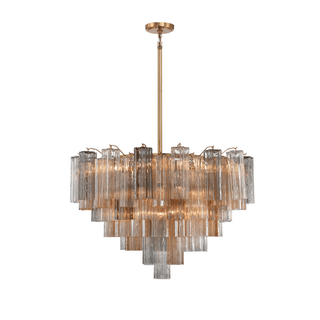 Aurora Lustre Virella Tube en Verre de Murano Luxe