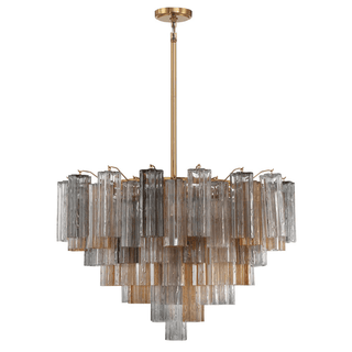 Aurora Lustre Virella Tube en Verre de Murano Luxe