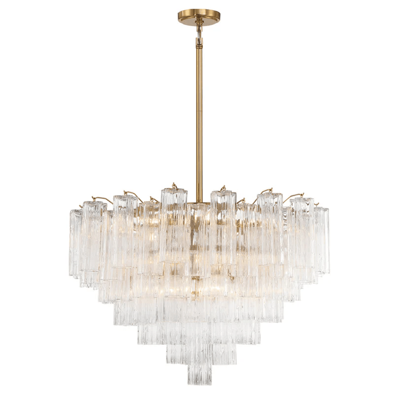 Kellesa Lustre Virella Tube en Verre de Murano Luxe