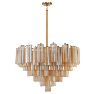 Aurora Lustre Virella Tube en Verre de Murano Luxe