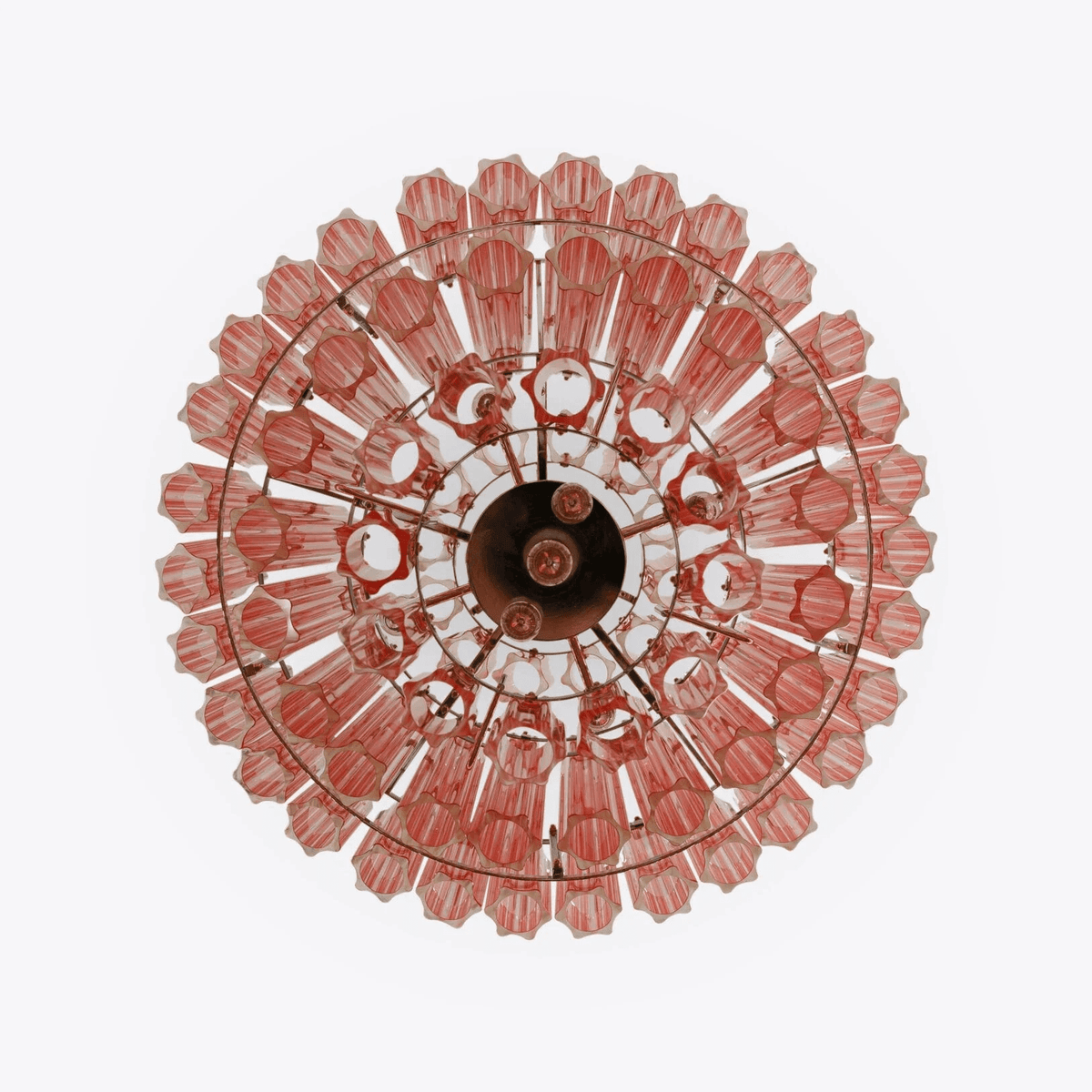 Brinene Lustre Rose Verre Tube Superposé Diamant