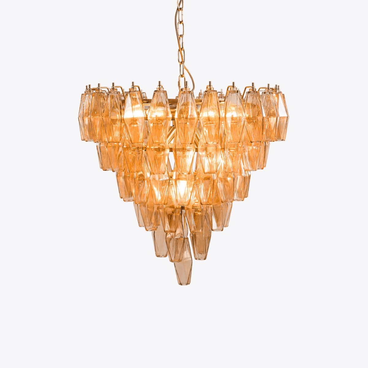 Maralis Lustre Rose Facetté Verre Superposé Vintage