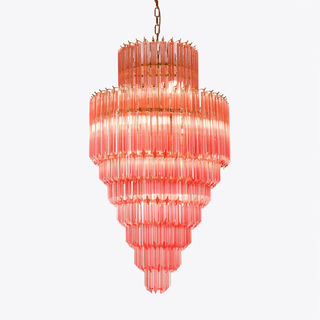Aurora Lustre Ambre Diamant Verre Superposé Rétro
