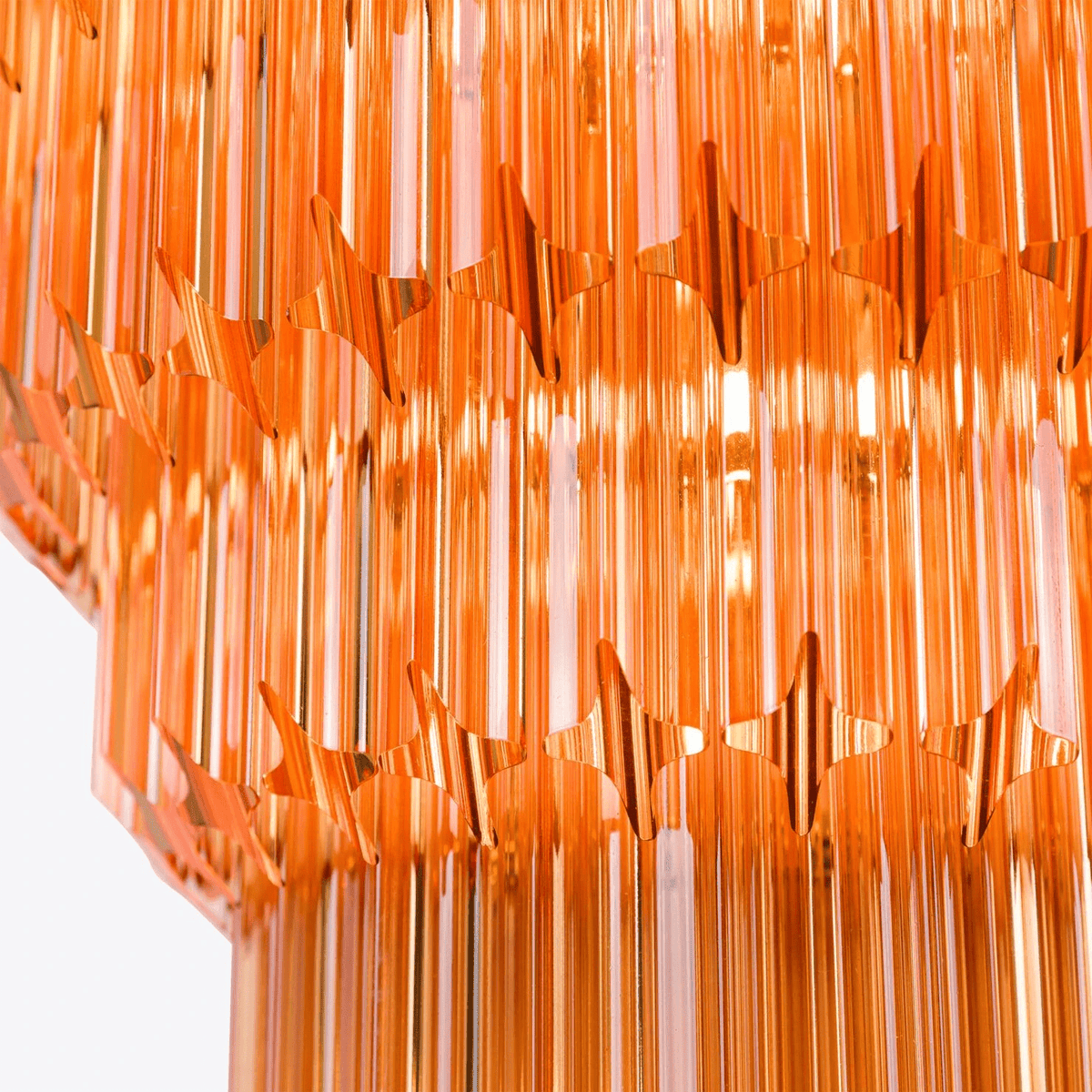 Alviel Lustre Ambre Diamant Verre Superposé Rétro