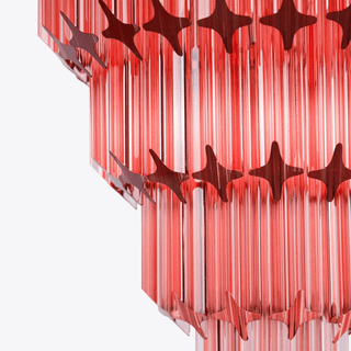 Aurora Lustre Ambre Diamant Verre Superposé Rétro