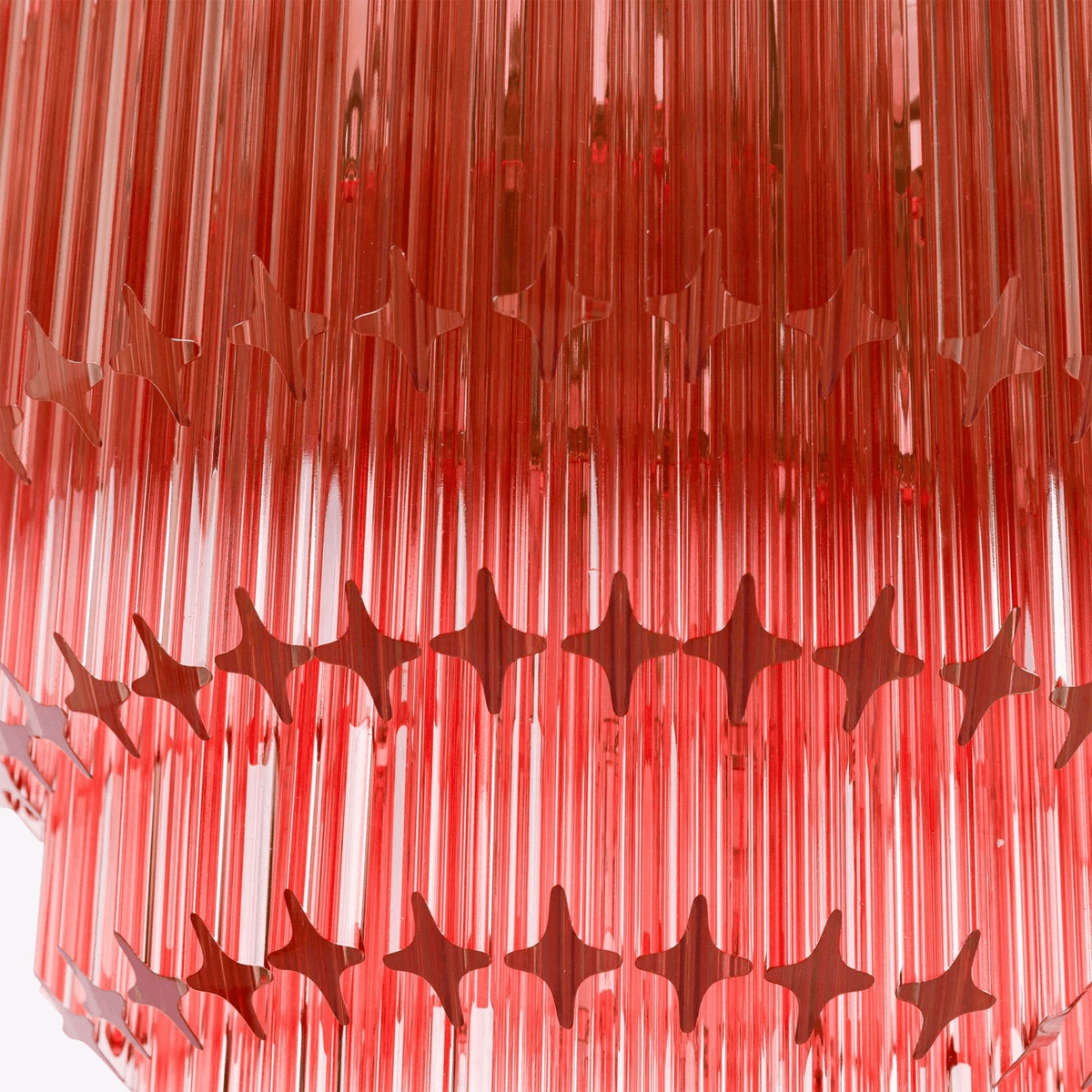 Alviel Lustre Ambre Diamant Verre Superposé Rétro