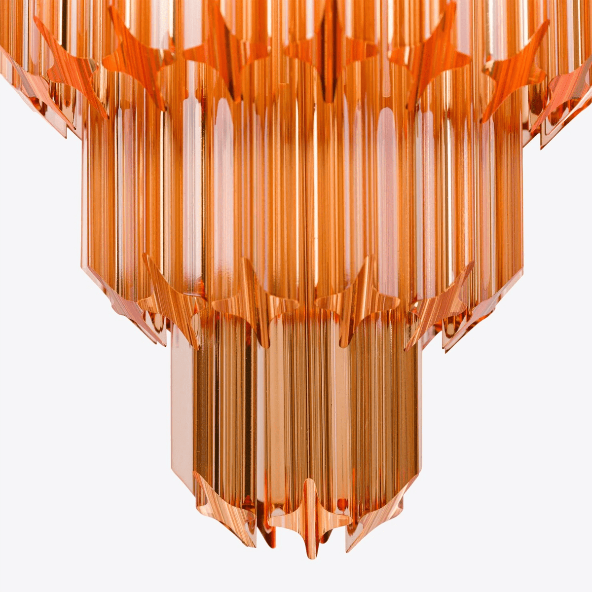 Alviel Lustre Ambre Diamant Verre Superposé Rétro