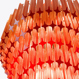 Aurora Lustre Ambre Diamant Verre Superposé Rétro