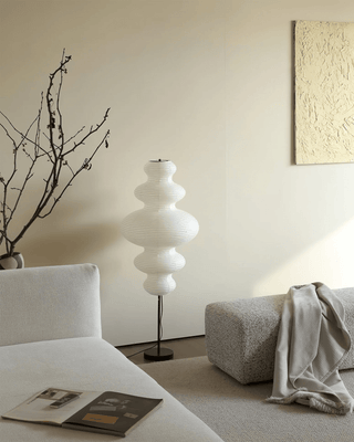 Vels Lampadaire en Papier Scandinave