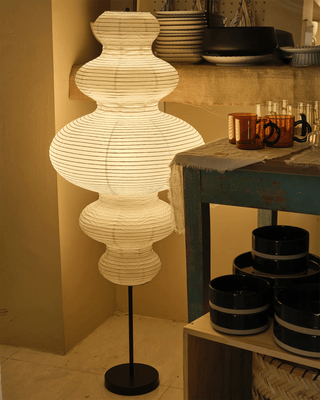 Vels Lampadaire en Papier Scandinave