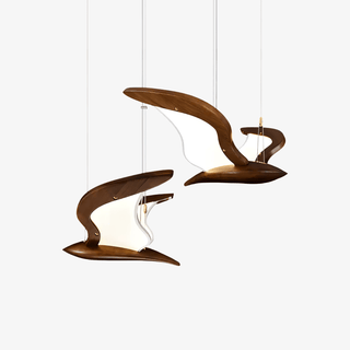 Lyvynia Lampe Suspendue en Bois Organique