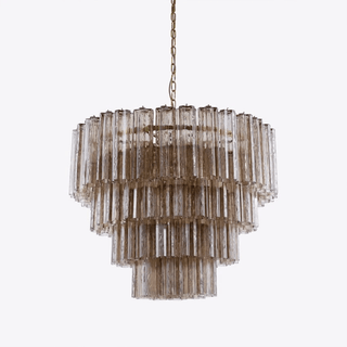 Aurora Lustre Quatre Étage Cannelé Verre