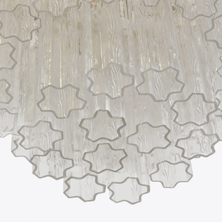 Aurora Lustre Quatre Étage Cannelé Verre