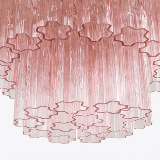 Aurora Lustre Quatre Étage Cannelé Verre