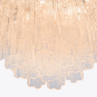 Aurora Lustre Quatre Étage Cannelé Verre