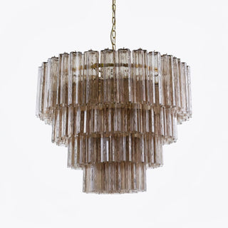 Aurora Lustre Quatre Étage Cannelé Verre