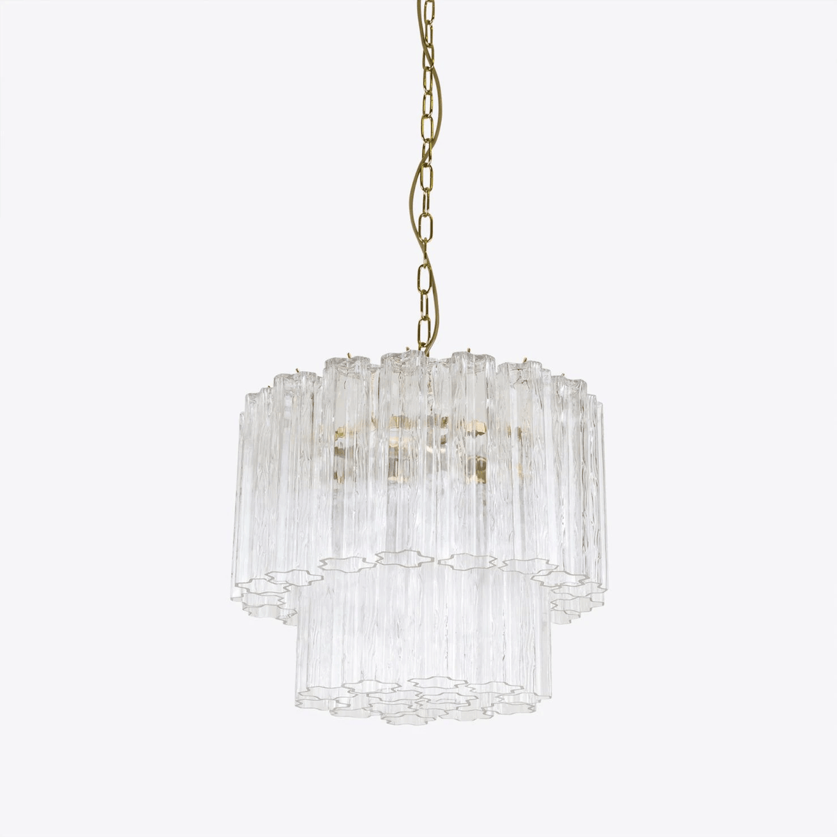 Paveria Lustre Petit Tube en Verre Murano Treviso