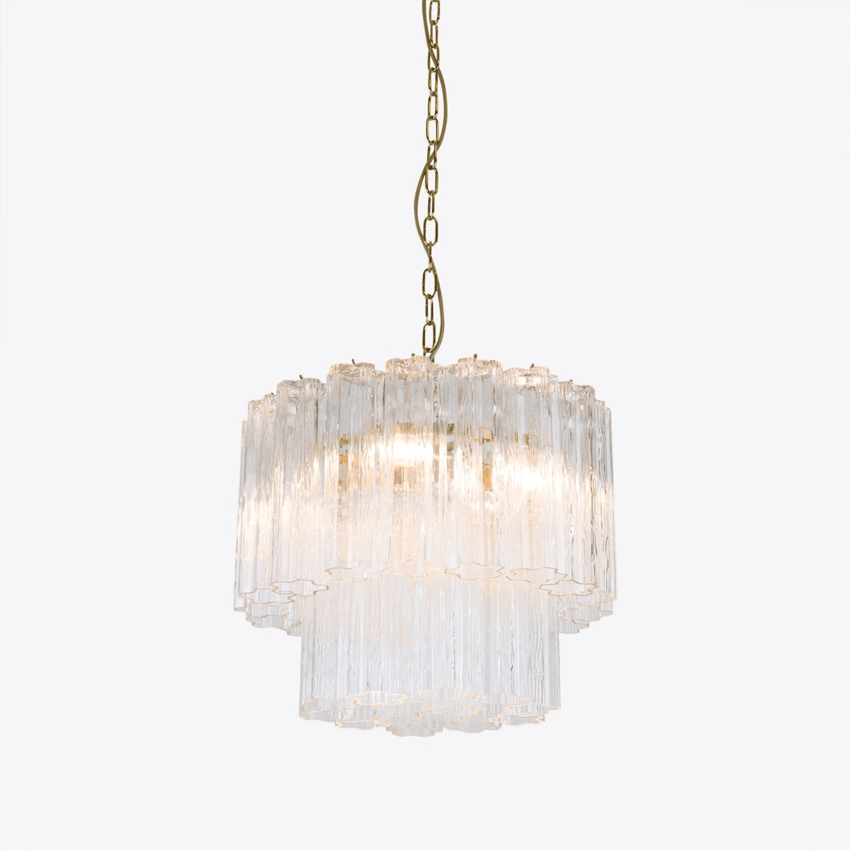 Paveria Lustre Petit Tube en Verre Murano Treviso