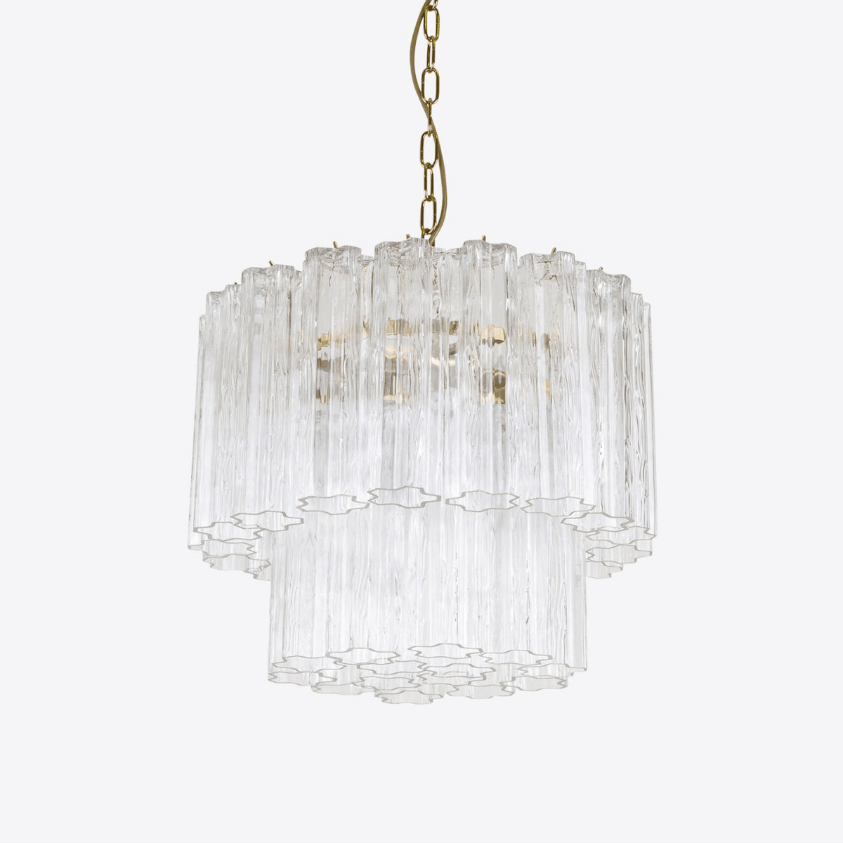 Paveria Lustre Petit Tube en Verre Murano Treviso