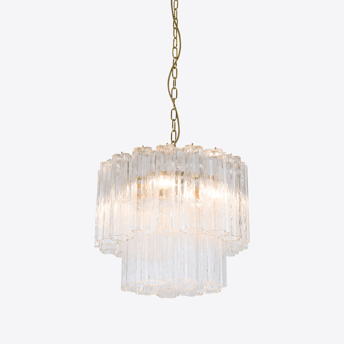 Paveria Lustre Petit Tube en Verre Murano Treviso
