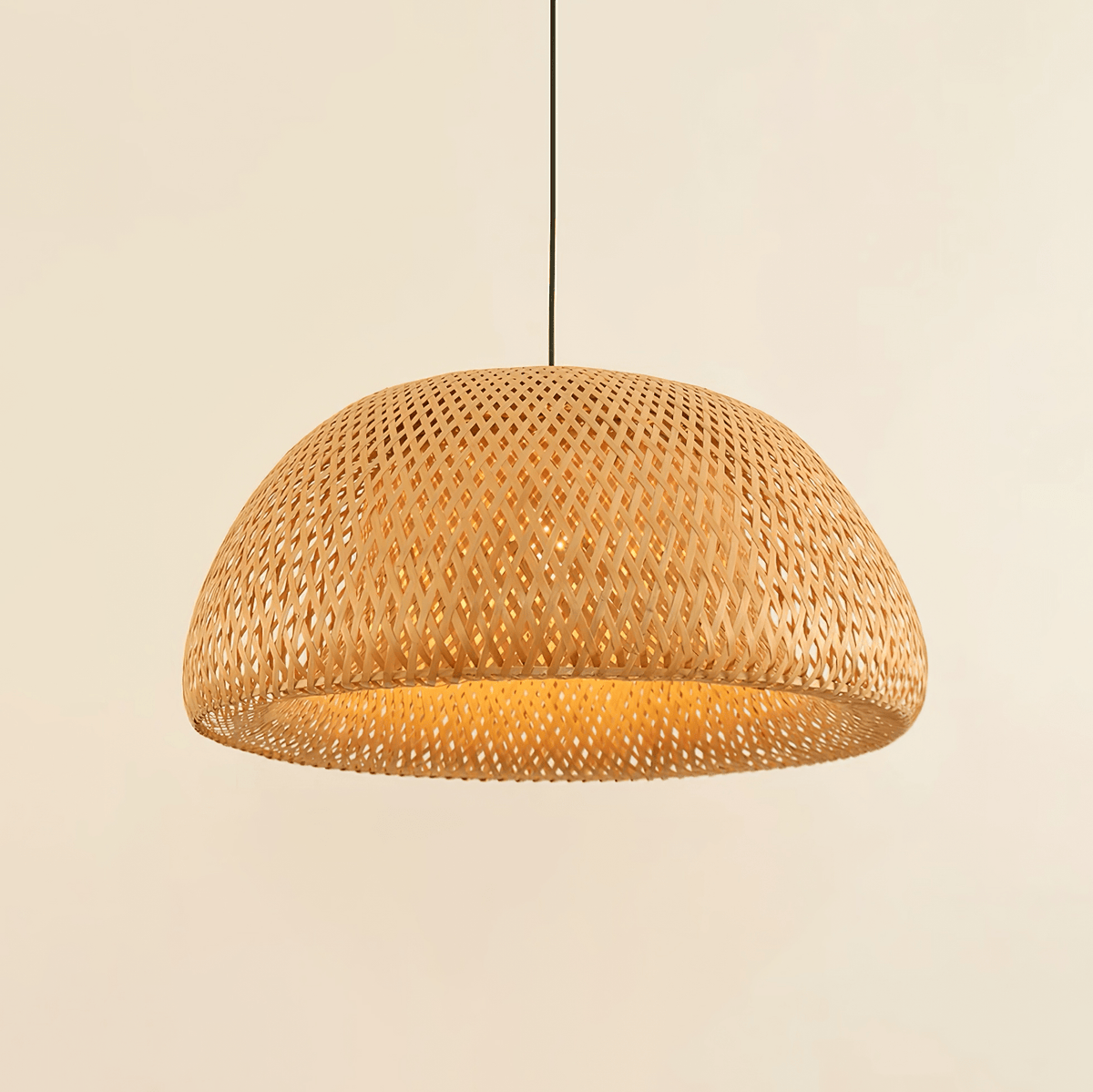 Linane Suspension Unique en Bambou Naturel