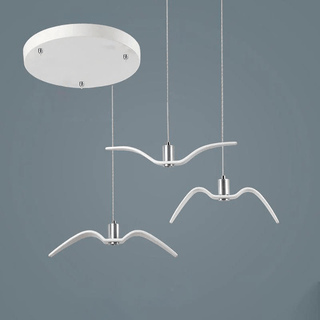 Lustra Suspension Lampe Ailes d'Oiseau pour Salon-Luire