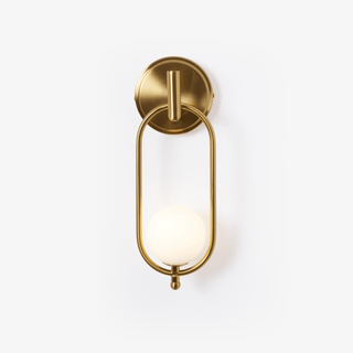 Cumirisra Moderne Minimaliste Laiton Verre Applique Lumière
