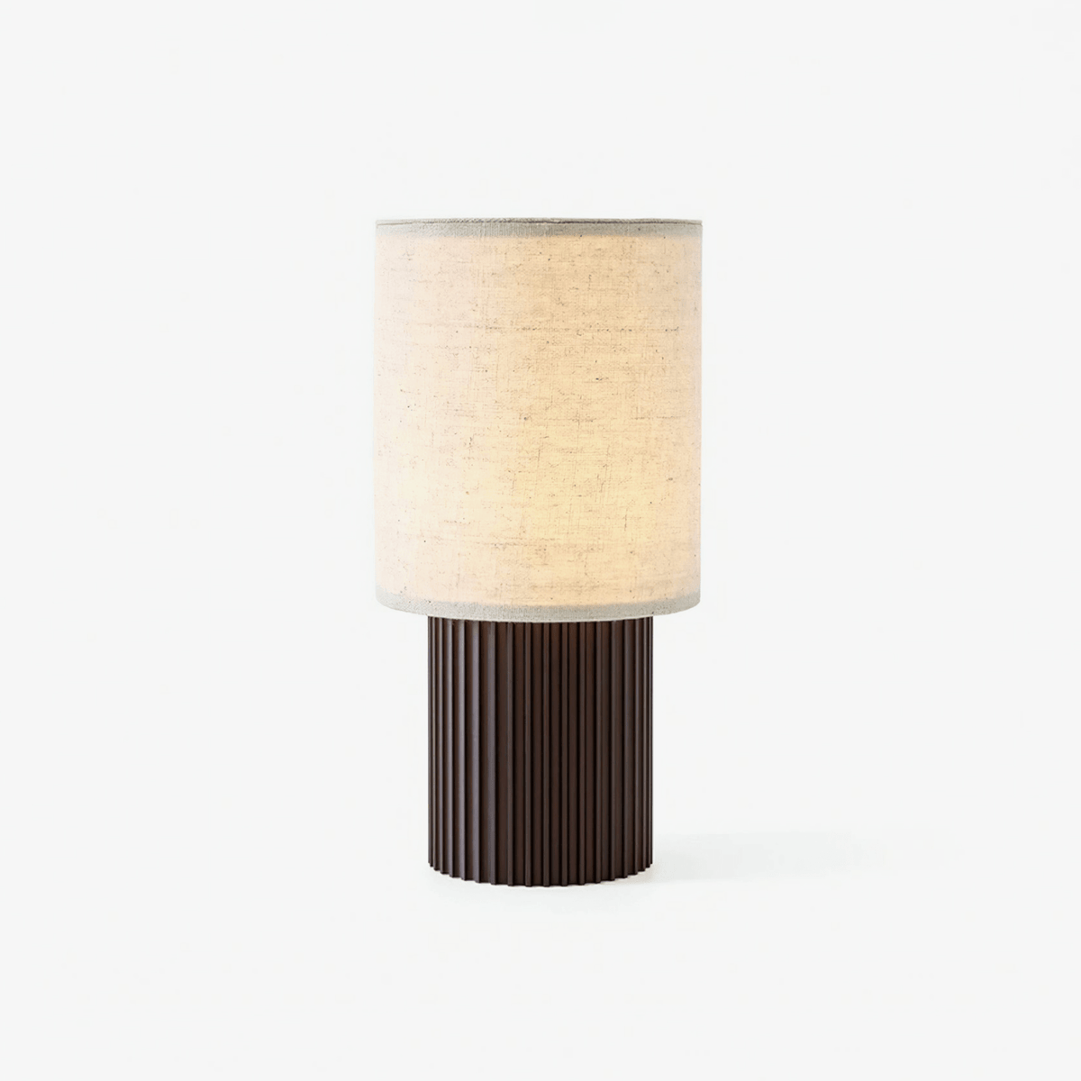 Ripples Lampe de Table en Bois Et Tissu