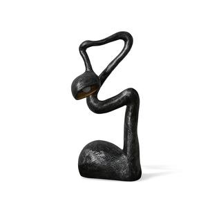 Twist Lampe de Table Sculpturale en Noir