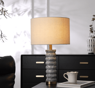Petirielle Lampe de Table en Pierre Moderne