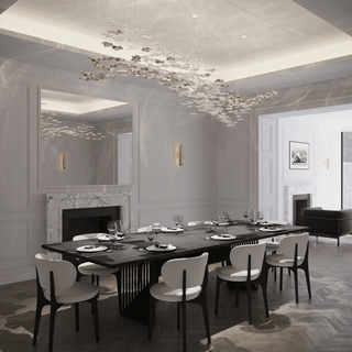 Vecarisra Suspension Lampes Art Verre Tidal Luxe