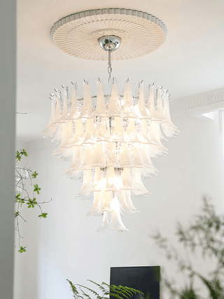 Aurora Lustre Pétales en Verre de Murano Vintage-Luire