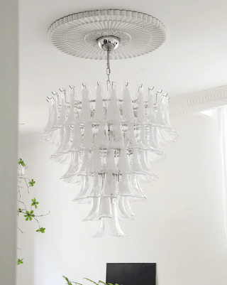 Aurora Lustre Pétales en Verre de Murano Vintage-Luire