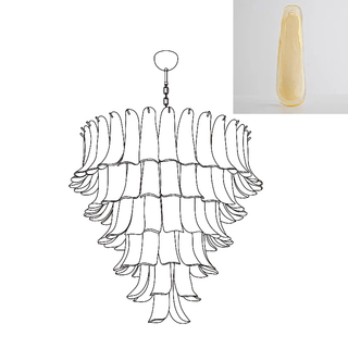 Aurora Lustre Pétales en Verre de Murano Vintage-Luire