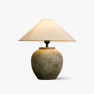 Wells Lampe de Table en Céramique Rustique