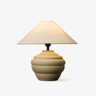 Sereno Lampe de Table Ripple en Terre Cuite