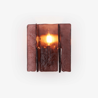 Solanic Lampe Murale Artistique en Verre Élégante-Luire