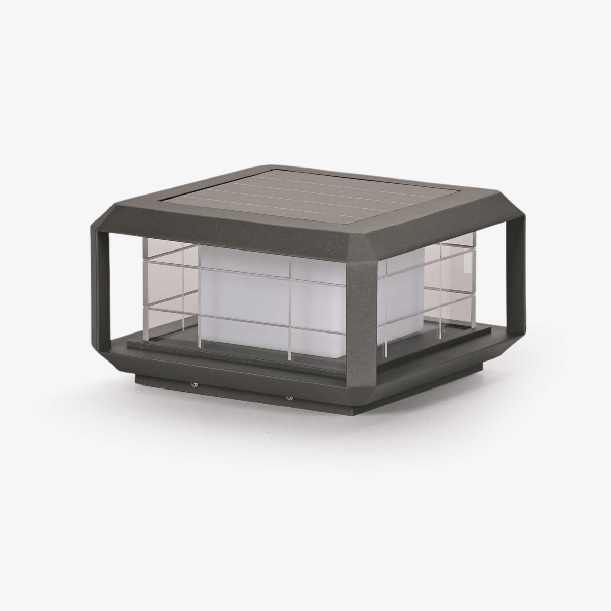 Grid Lampe Solaire en Métal Extérieure