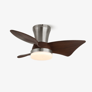 Ventilateur de Plafond Moderne en Bois Caspian avec Lumière