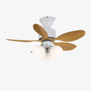Plafonnier Ventilateur Althea Vintage en Bois
