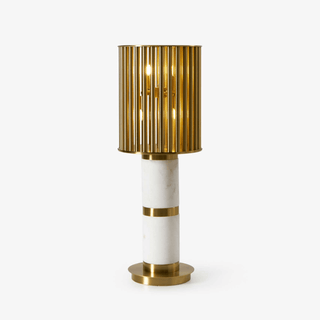 Elios Gilded Cage Table Lamp-Neutral Decor