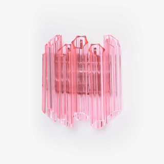 Aurora Applique Murale Tube en Verre Murano Rose